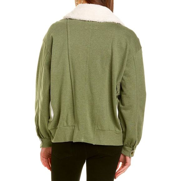 Grey State Womens Ash Bomber Jacket, Green - Picture 2 of 3